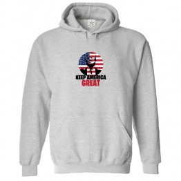 Keep America Great With Donald Trump Classic Unisex Kids and Adults Fan Pullover Hoodie